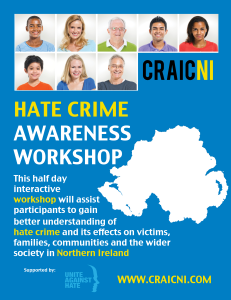 CraicNI -Hate Crime Awareness Workshop Information Pack